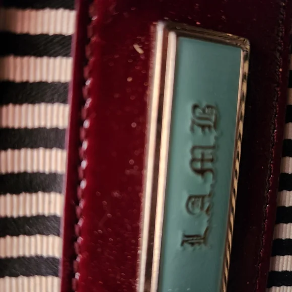 L.A.M.B. Tan and Burgundy Tote Bag - Picture 4 of 9